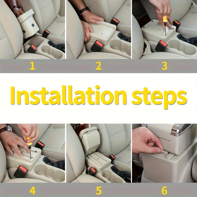 Органайзер для центральной консоли автомобиля для внедорожника, ABS, ящик для хранения с подстаканником
