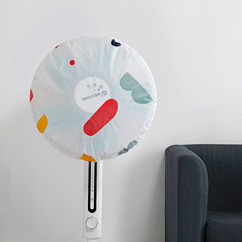 Set of 2 Round Electric Fan Covers for Floor Fans Waterproof Dustproof Home Use