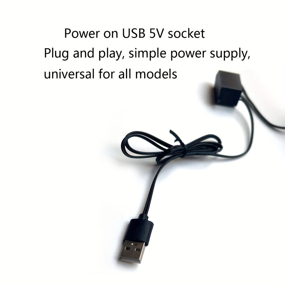 Tira de luz de neón USB flexible para coches azul 3m 118in a 5m 197in