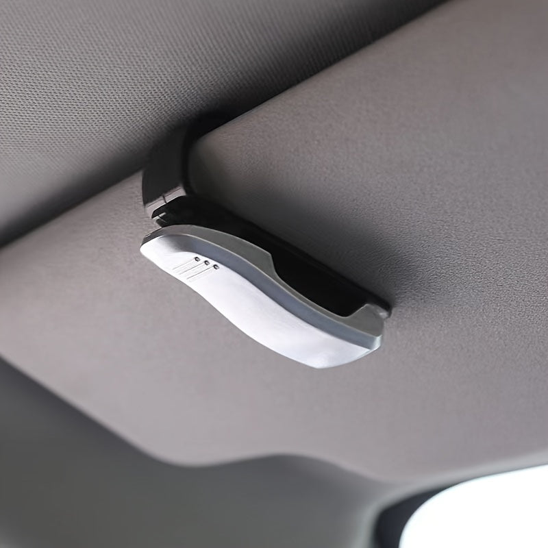 Car Visor Glasses Holder Clip ABS Resin Black Blue White Red Vehicle Organizer