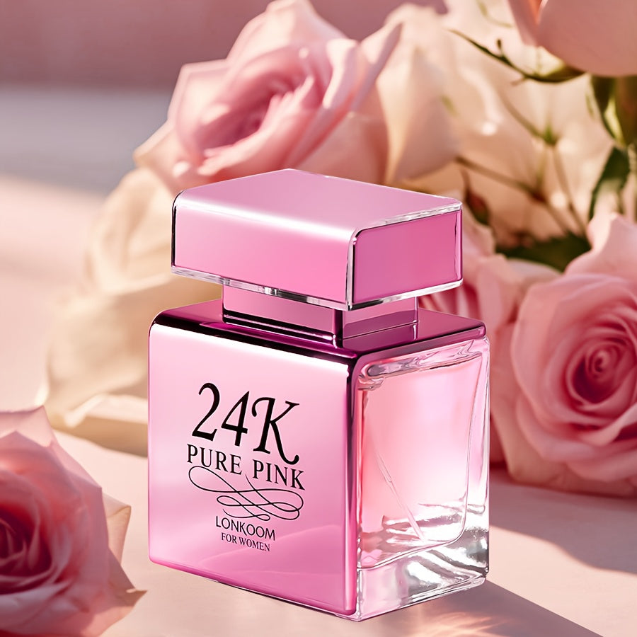 Eau de Parfum floral afrutado rosa para mujer de 100 ml con manzana, orquídea y ámbar