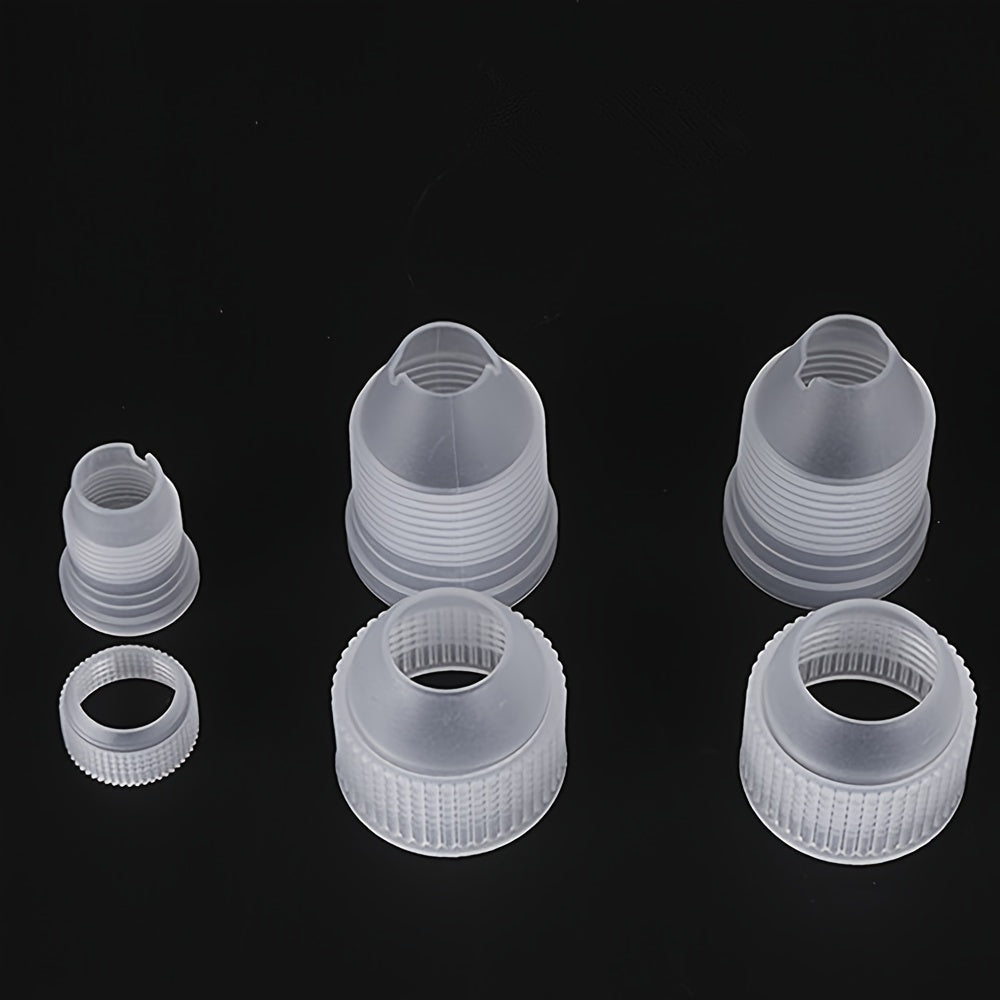 Set of 4 Baking Tools with Piping Bags Frosting Tips and Couplers