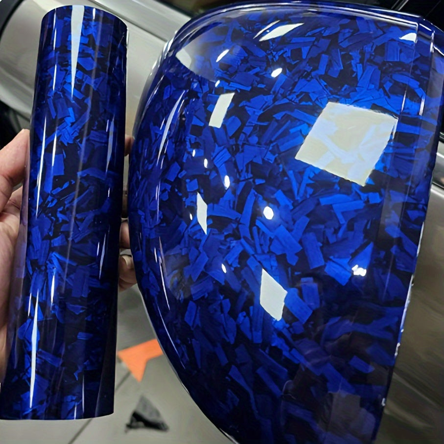 Avtomobil mototsikl ichki oyna qopqog'i qoplamasi, Forged Carbon Fiber rang o'zgartiruvchi film