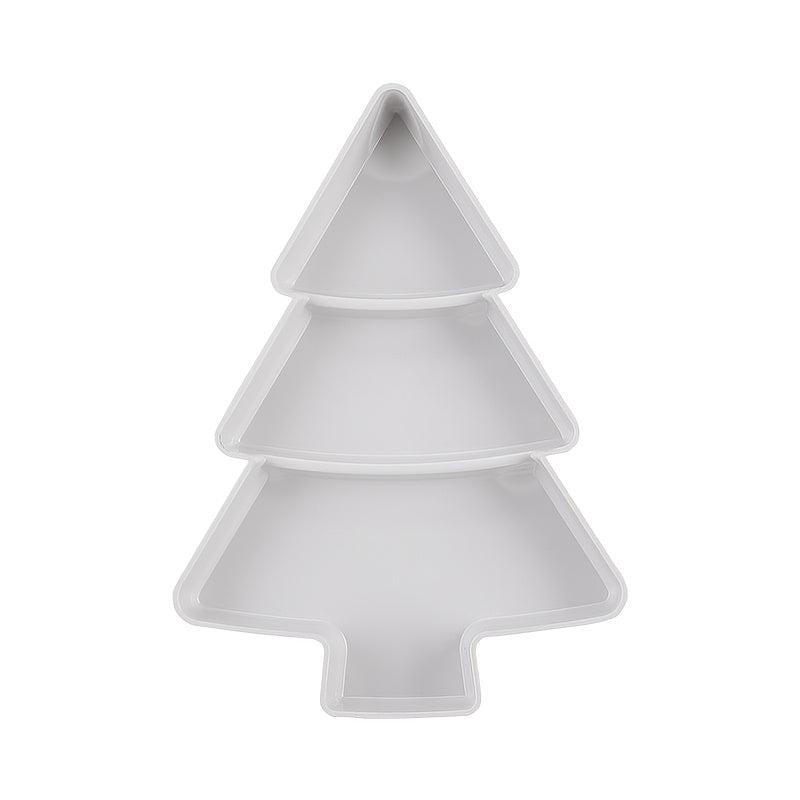 Plastic Christmas Tree Snack Tray for Parties and Gifting