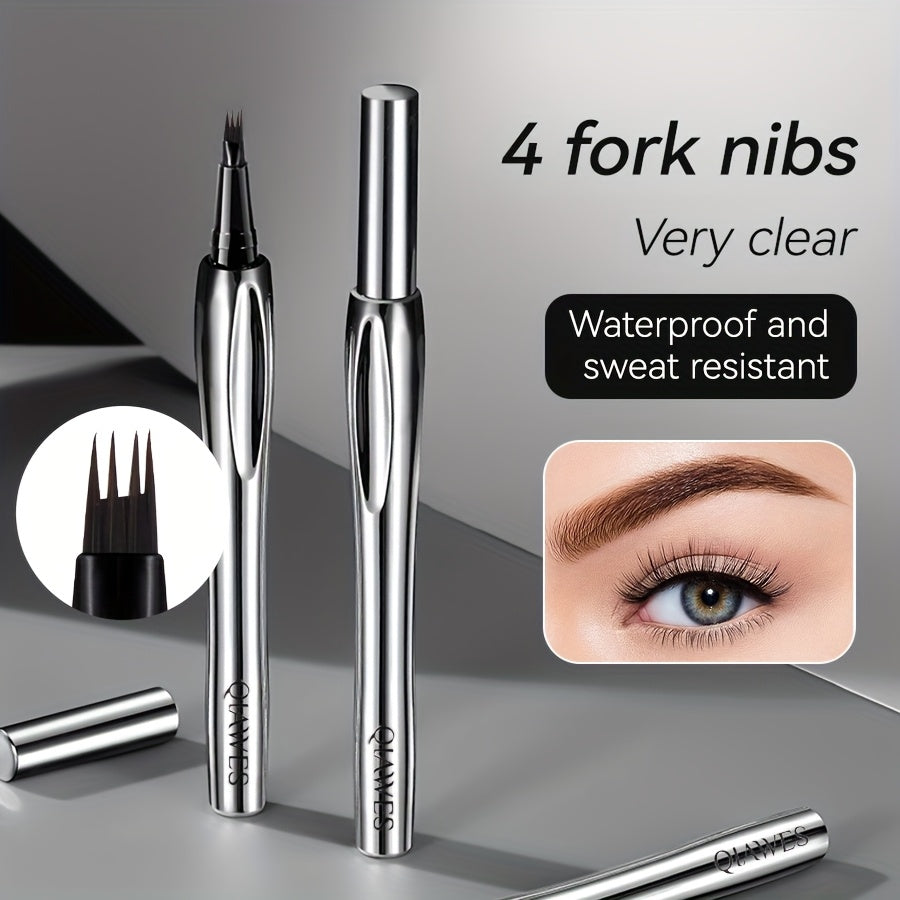 Lápiz de cejas impermeable para mujer, 3 colores, de larga duración y resistente al sudor