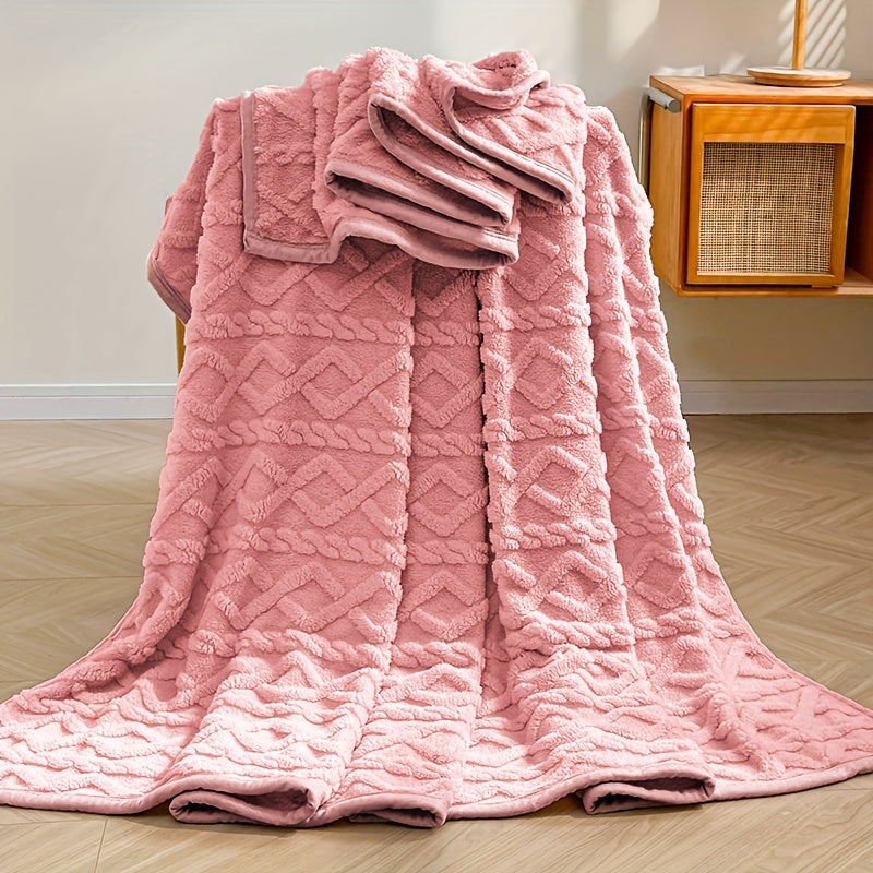 Soft Fleece Throw Blanket for Couch Bed or Chair Cozy Warm Winter Use