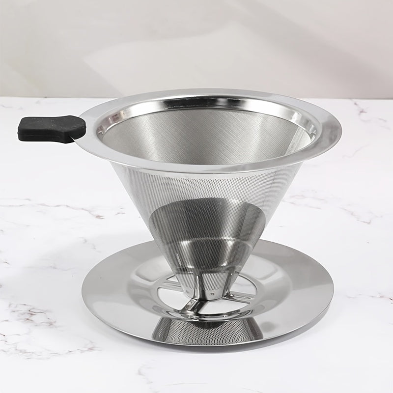 Stainless Steel Coffee Filter Base Durable Reusable Coffee Maker Accessory