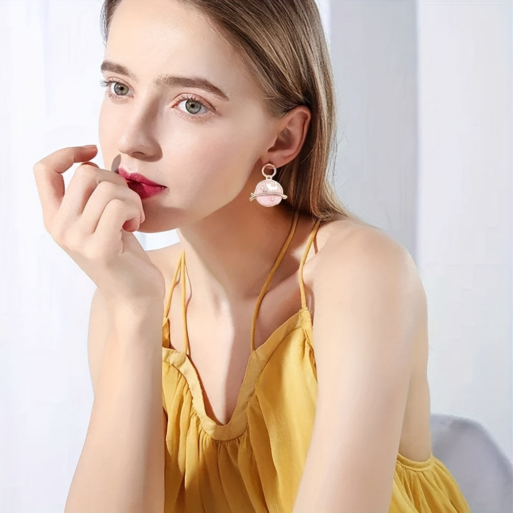 Set of 24 Pink Assorted Gold Plated Enamel Celestial Pendants for Jewelry Making