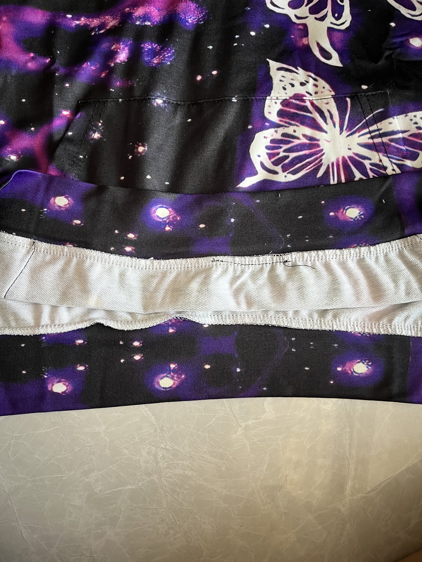 Толстовка с принтом бабочки для полных женщин, с длинными рукавами и капюшоном, на шнурке