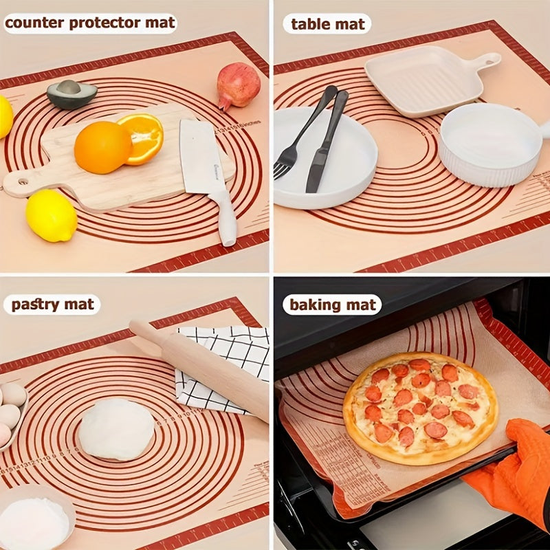 Silicone Pastry Mat Non-Stick Baking Counter Mat for Rolling Dough
