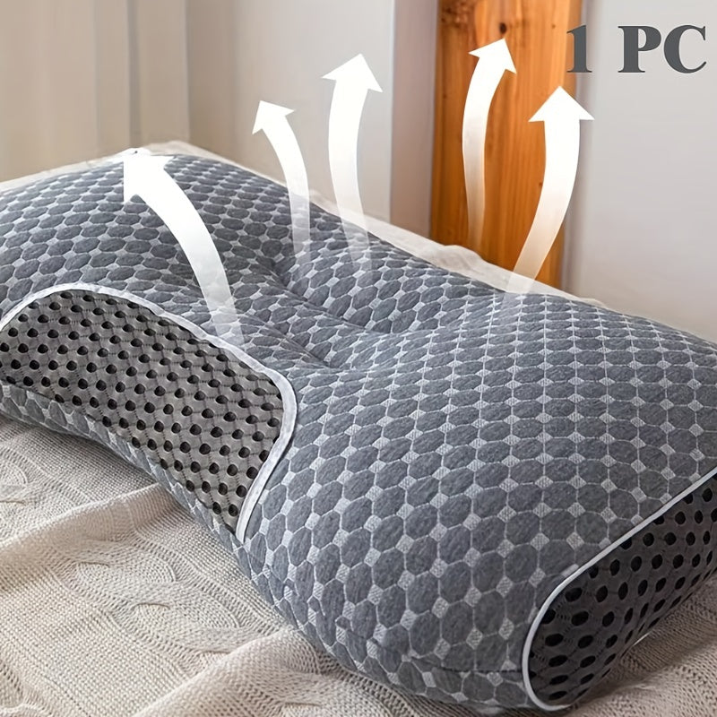  Almohada ergonómica grande de soporte para el cuello en 3D para durmientes de lado con funda transpirable