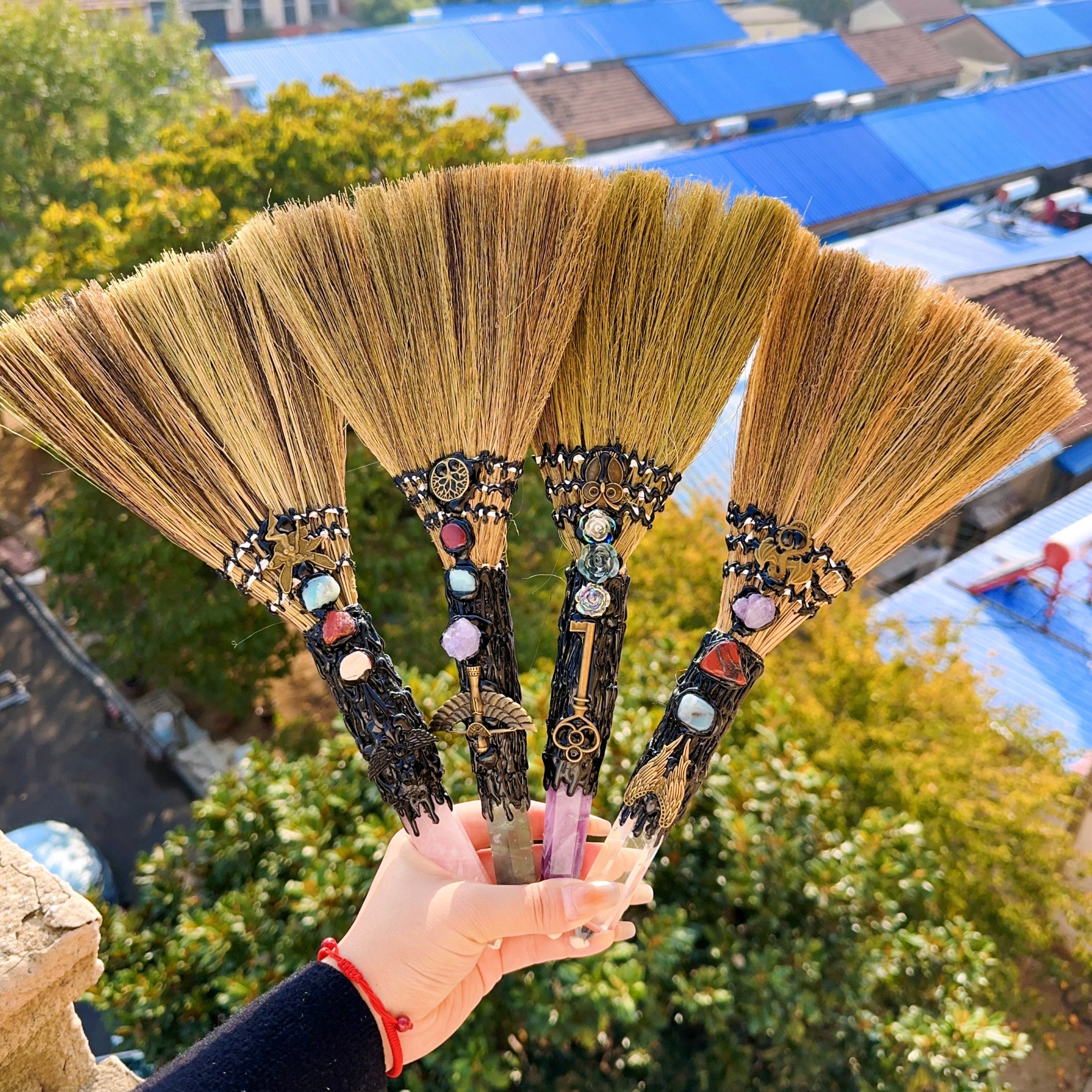 Hexagonal Natural Crystal Pillar for Home Decor and Meditation