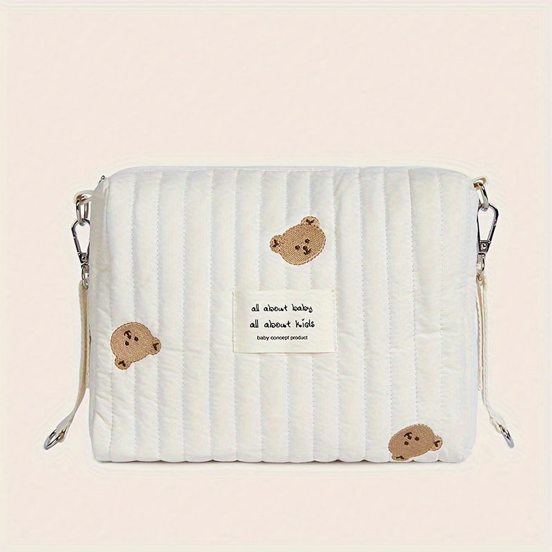 Cute Bear Pattern Storage Hanging Bag with Double Buckles