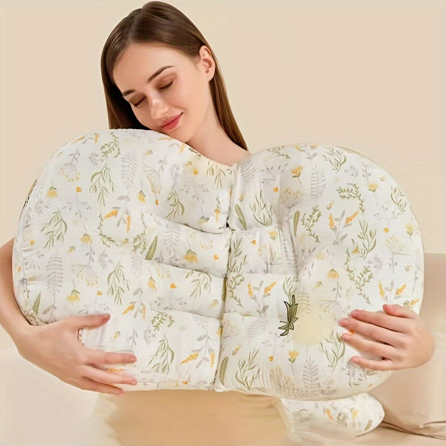 Pregnancy Pillow Set with Waist Support and Side Sleeper Belly Cushion Soft Polyester Fiber Nursing Pillow
