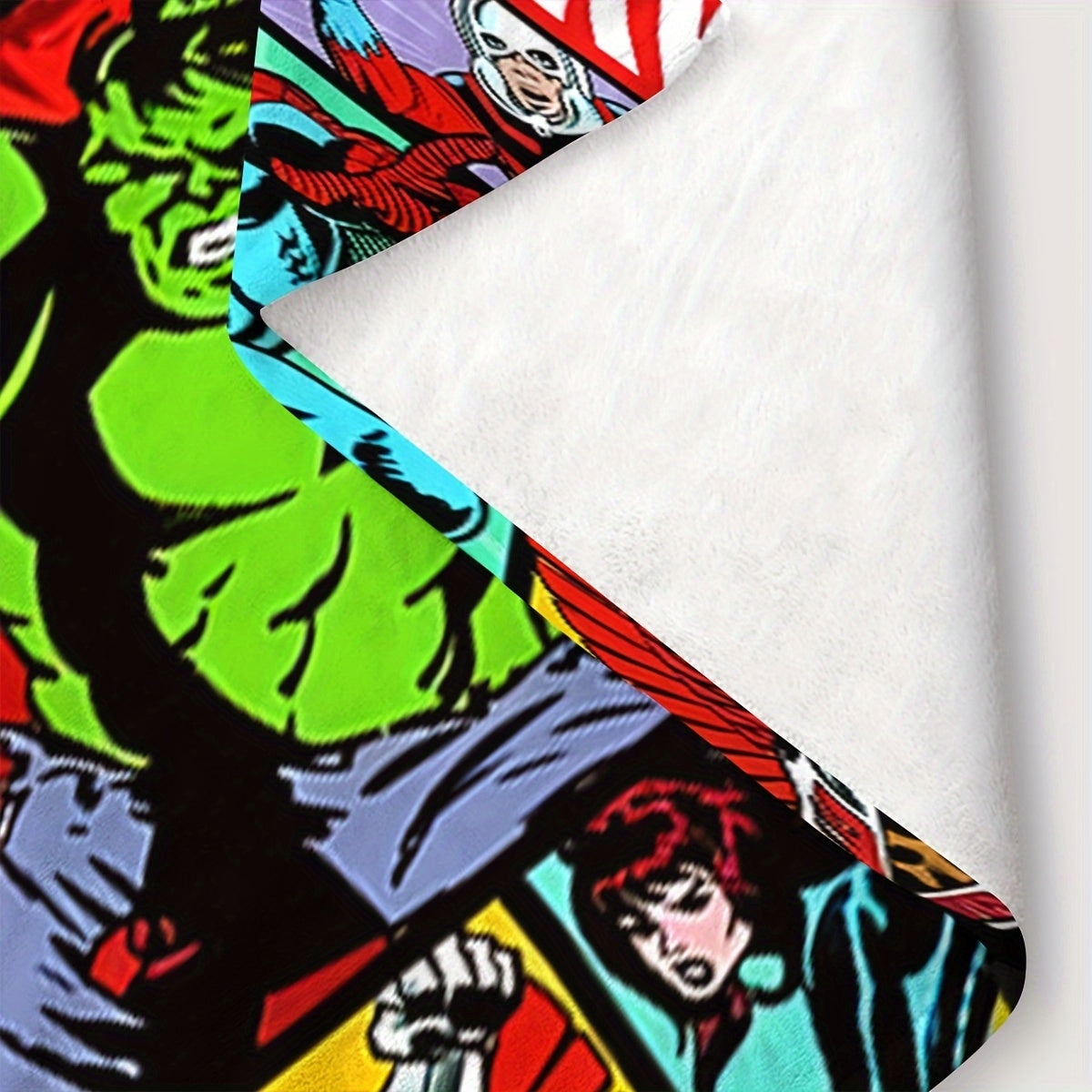 Knit Throw Blanket with Anime Character Design for All Seasons Couch Bed Travel