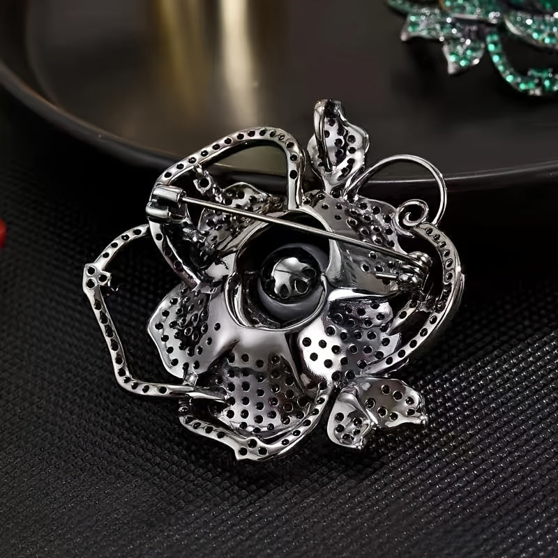 Ayollar uchun zargarlik buyumlari Zamonaviy Camellia brosh pin sun'iy marjon bezaklari