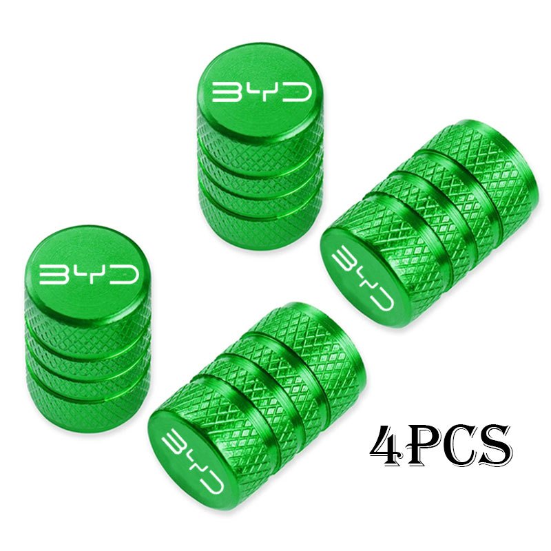 4PCS Aluminum Tire Valve Stem Caps Durable Dustproof Multiple Colors