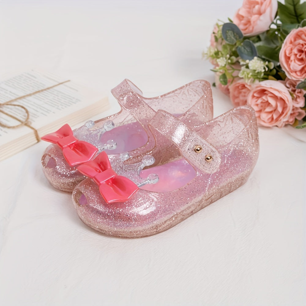 Girls' Bowknot Sandals Breathable Non-Slip Summer Casual Beach Shoes