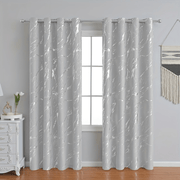 Gray Marble Pattern Curtains for Bedroom Living Room Office Kitchen Modern European Style