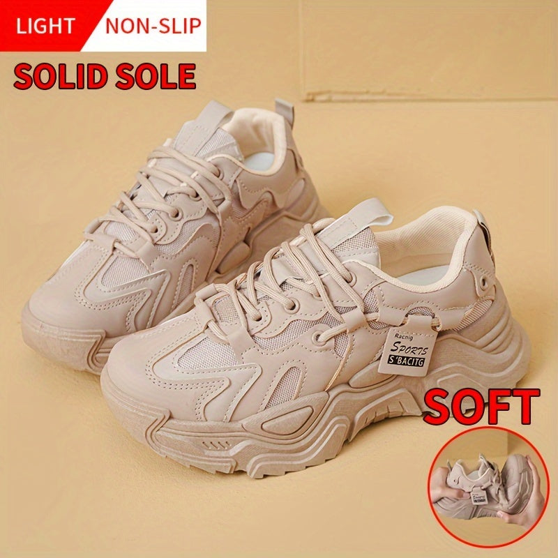 Women's White Breathable Sneakers Casual Running Walking Shoes