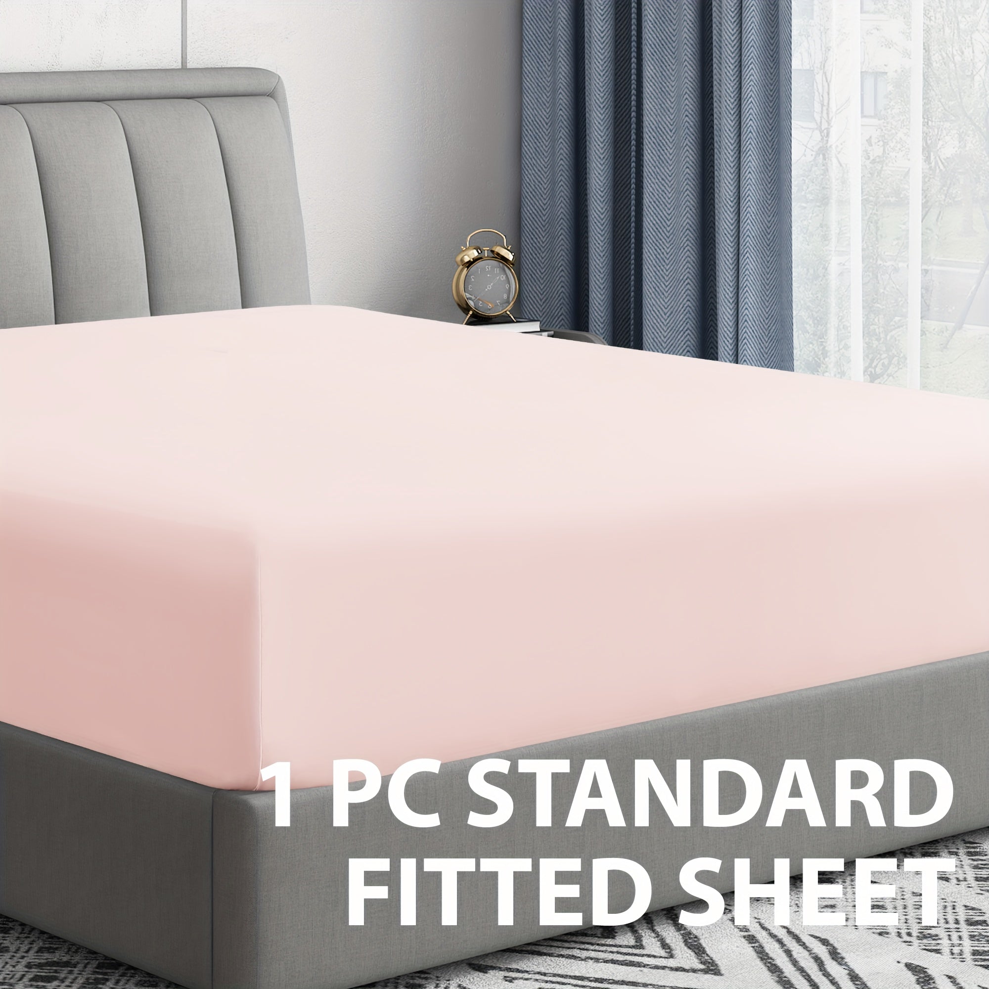 Single Fitted Sheet All-Season Microfiber Hypoallergenic Breathable Mattress Protector