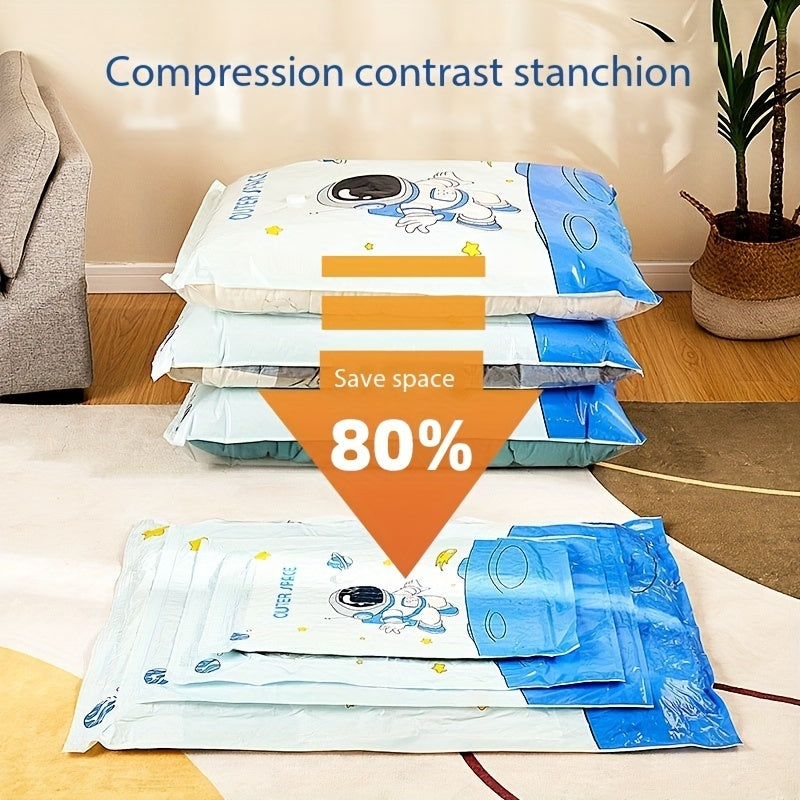 Large Vacuum Compression Storage Bags Set of 4 for Clothing and Bedding Durable Sealed Organizers