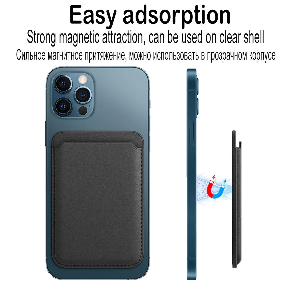 Slim Magnetic Card Holder Wallet for iPhone 16/15/14/13/12 Pro Max No Battery