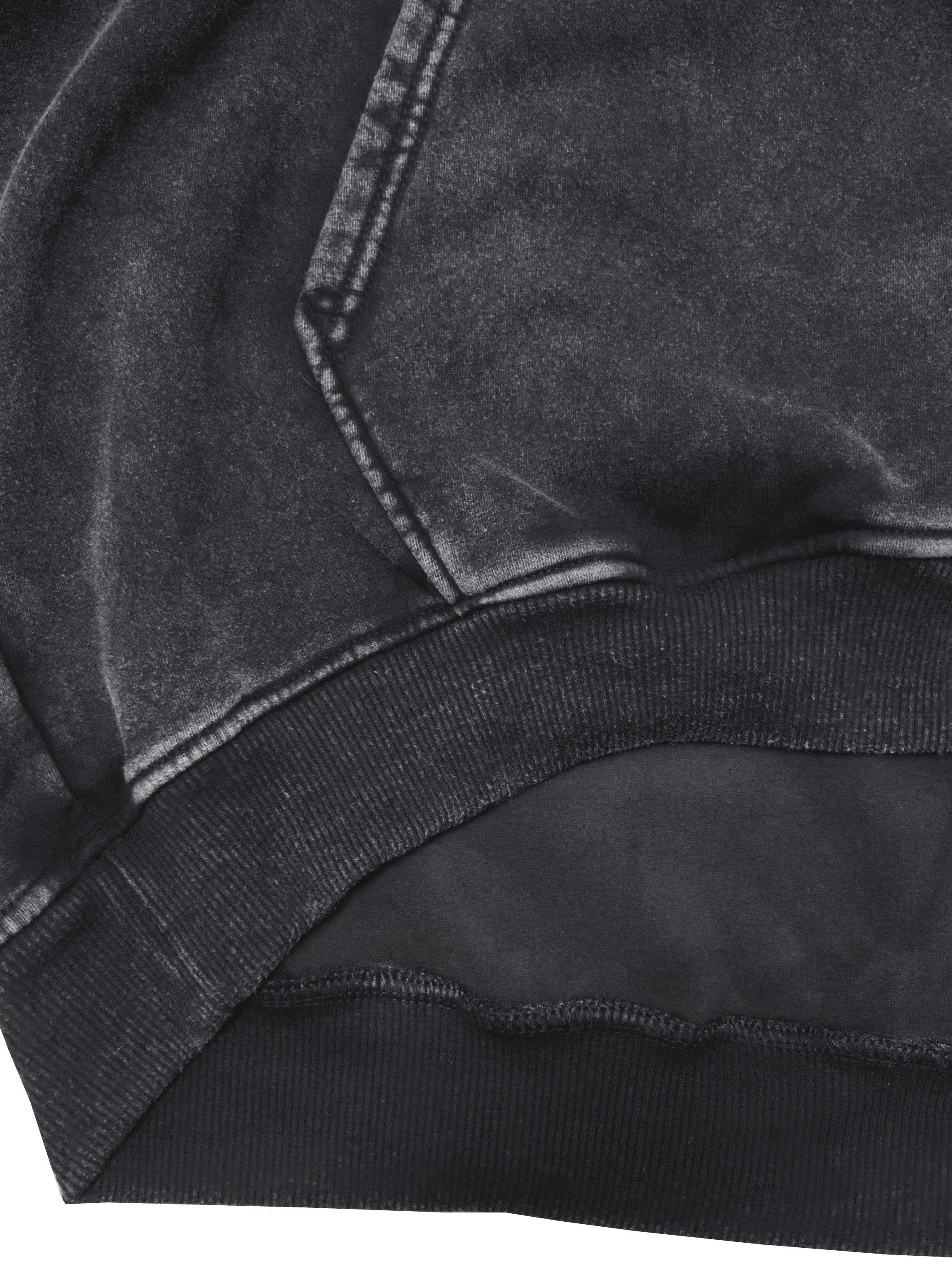 Women’s Plus Size Oversized Hoodie Black Cotton Blend Long Sleeve Casual Sweatshirt