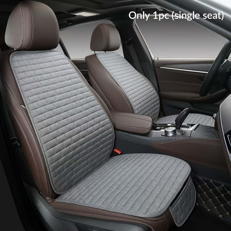 Universal Linen Car Seat Cover Protector for Front and Back Seats