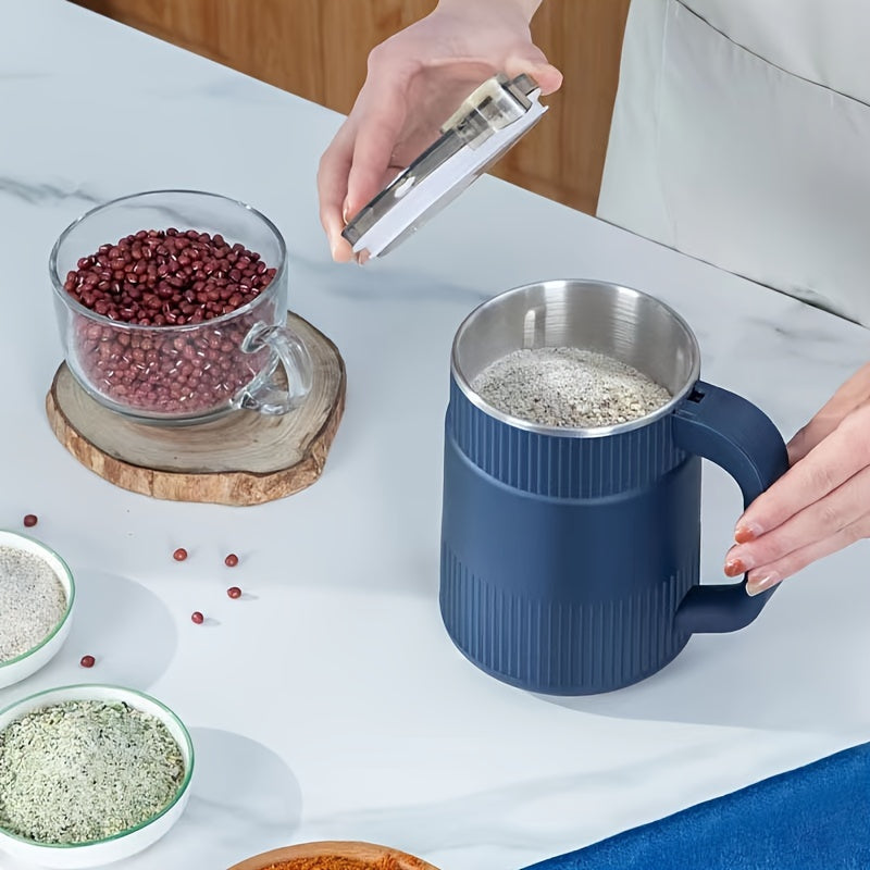 Electric Coffee Bean Grinder Food Processor Spice Grinder Grain Mill with Push-Button Control