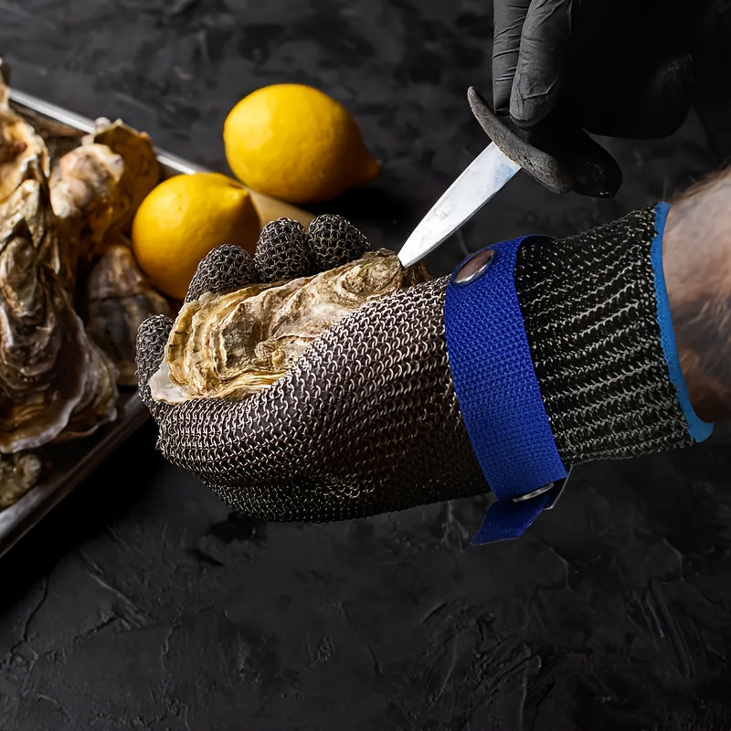 Cut-Resistant Metal Mesh Gloves for Kitchen and Cleaning Latex-Free Household Safety