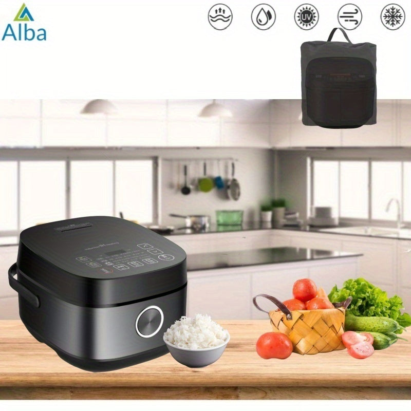 Black Polyester Cooker Cover for Rice and Pressure Cookers All-Season Dustproof