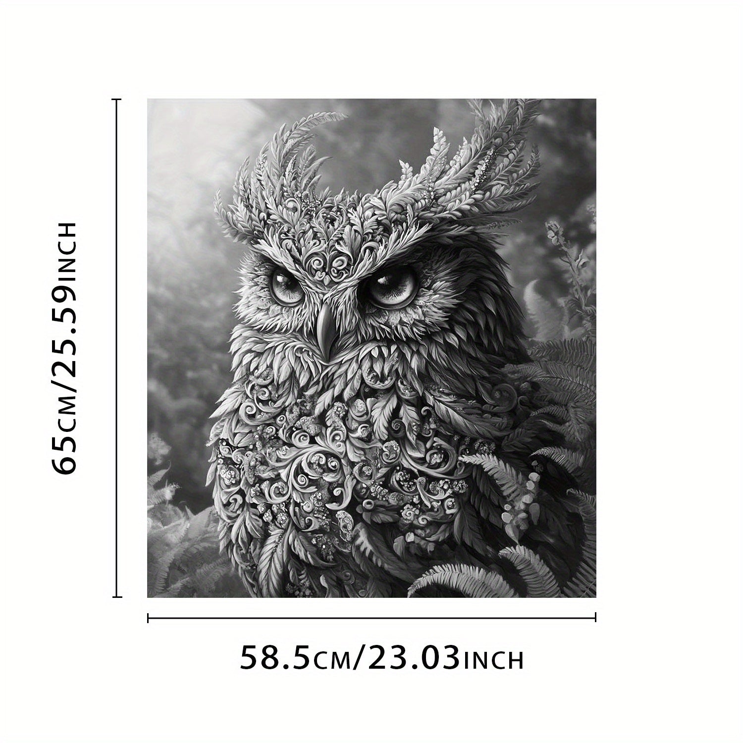 Owl idish-tovoq magnit qopqog'i metall paneli suv o'tkazmaydigan gull dizayni