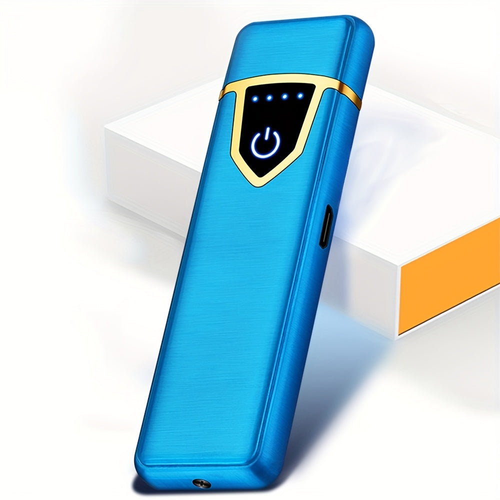 Men's USB Rechargeable Electric Flameless Windproof Plasma Lighter