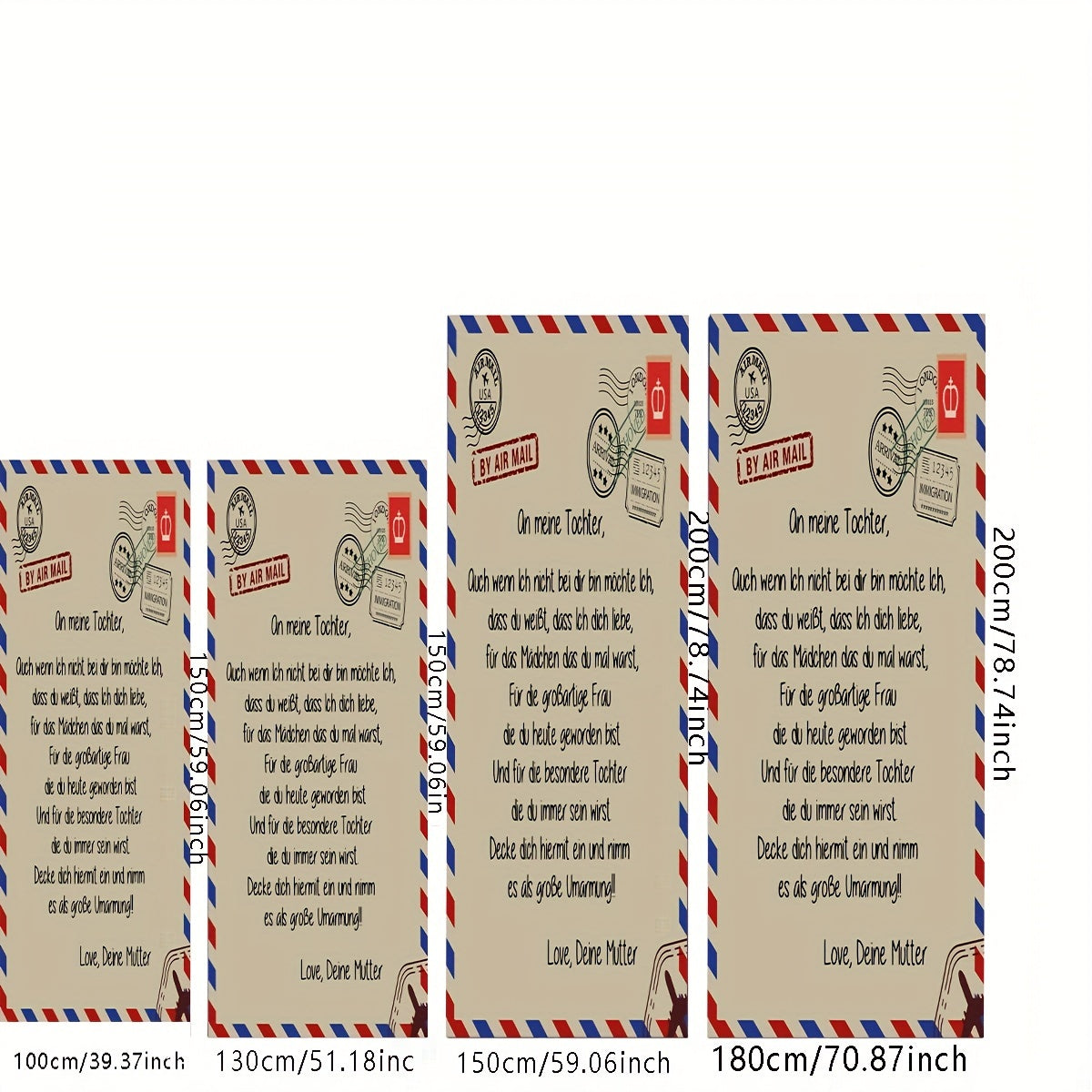 Printed Flannel Blanket with Envelope Design Cozy Throw for Couch Bed Camping