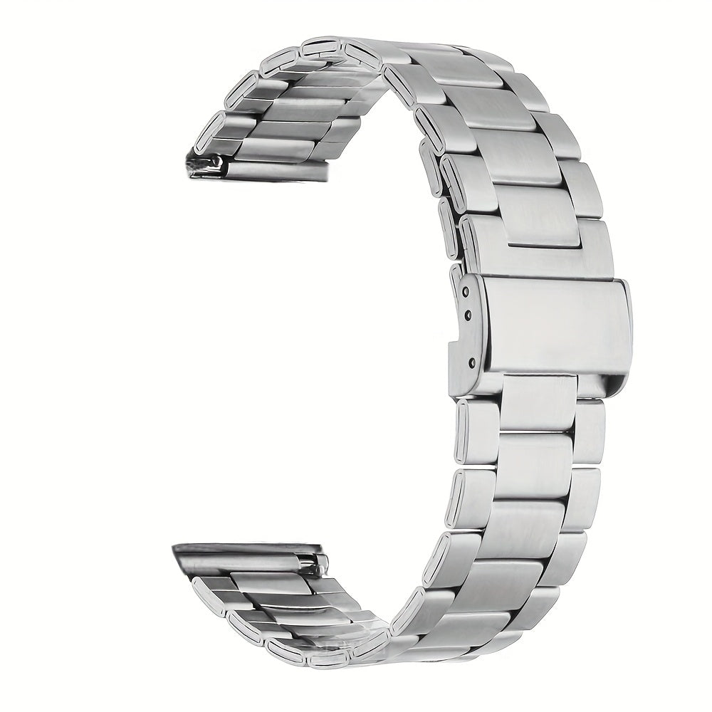 Huawei Watch GT6/5/4/3 va Samsung Galaxy Watch 7/6/5/4/6classic/5pro uchun 22mm/20mm zanglamas po'latdan yasalgan tasma, turli o'lchamlarda mavjud.