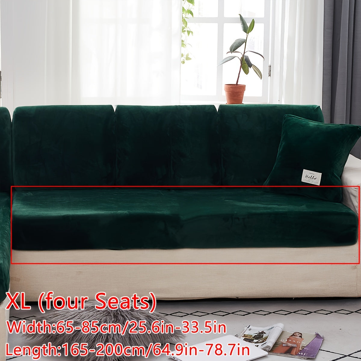 Velvet divan qoplamasi qishki iliqlik va barcha mavsumlar uchun to'liq qoplama ta'minlaydi. Cho'ziluvchan, changdan himoyalangan va elastik mato bilan tozalash oson. Orqa tayanch va yostiq qoplamasi uchun sirpanmas xususiyatlarni o'z ichiga oladi.