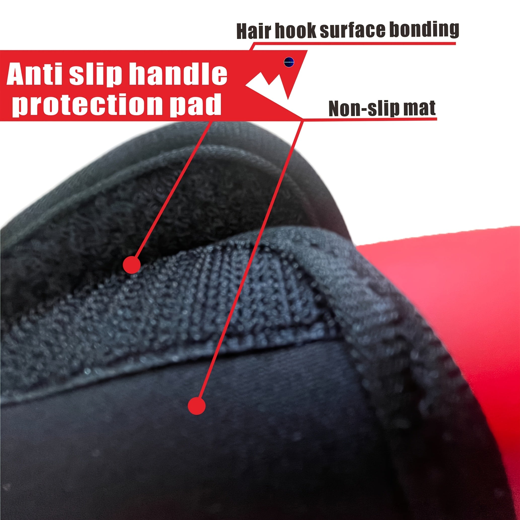 Black Textile Square Handle Cover for Speaker Replacement Anti-Slip Grip