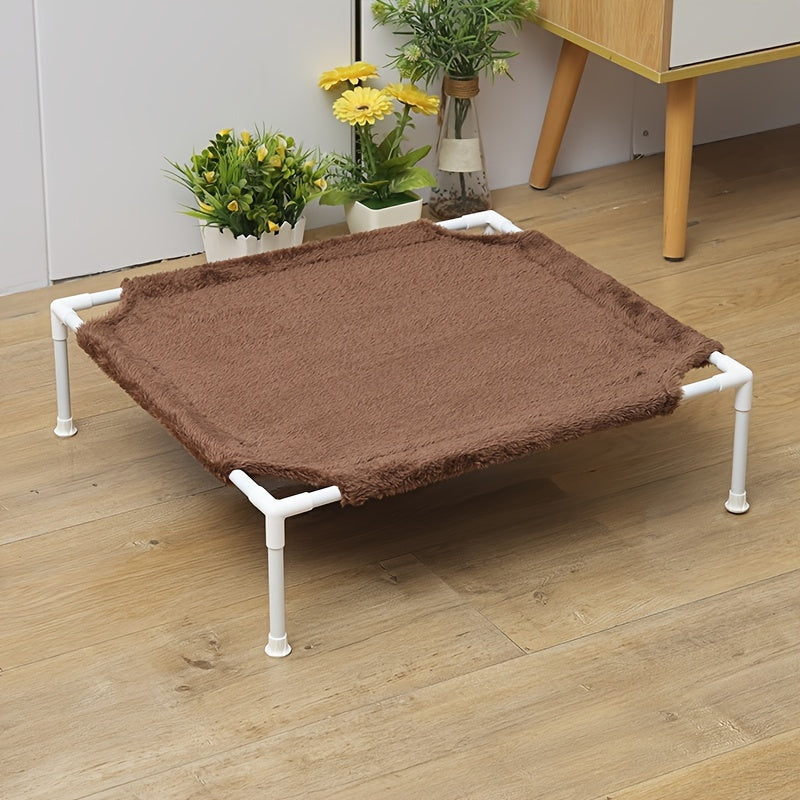 Cama hamaca para gatos con estructura metálica, desmontable, a prueba de humedad y lavable