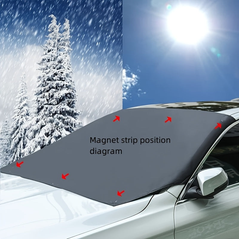 Cubierta protectora magnética universal para parabrisas de coche, protección contra nieve en invierno