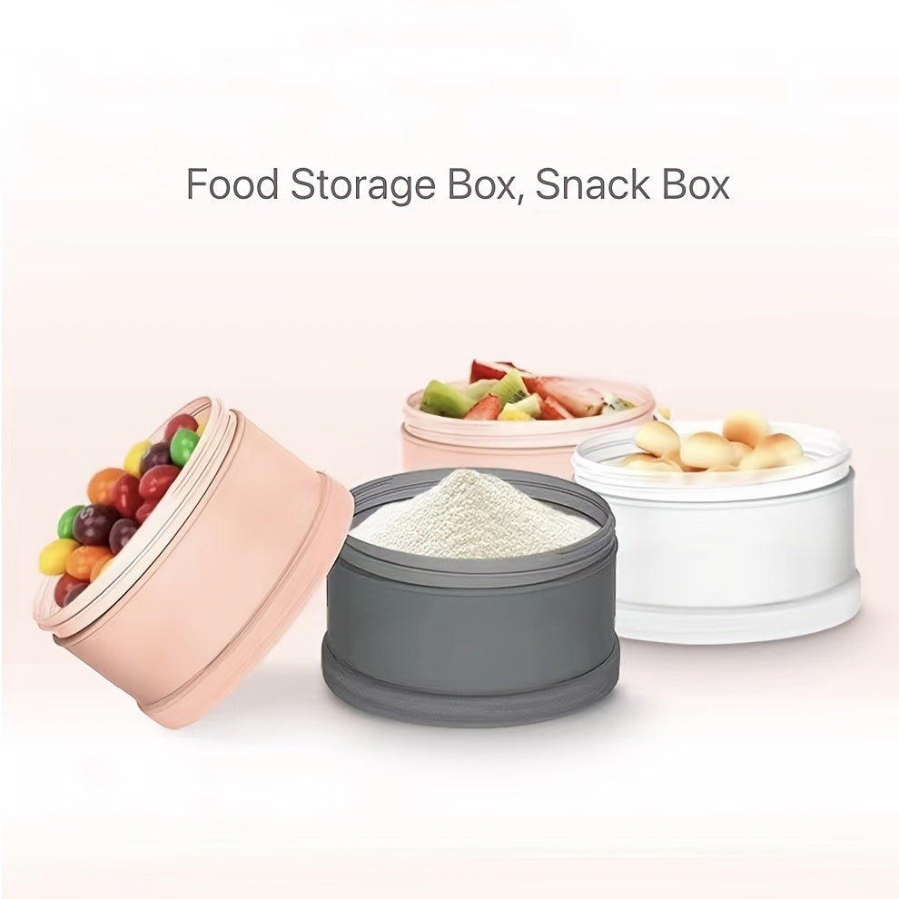 Baby Food Storage Container 4-Layer Portable Milk Powder Dispenser Travel Food Organizer