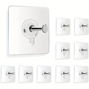Self-Adhesive Wall Hooks 10 Pack 5.9kg Capacity for Pictures Bags and More