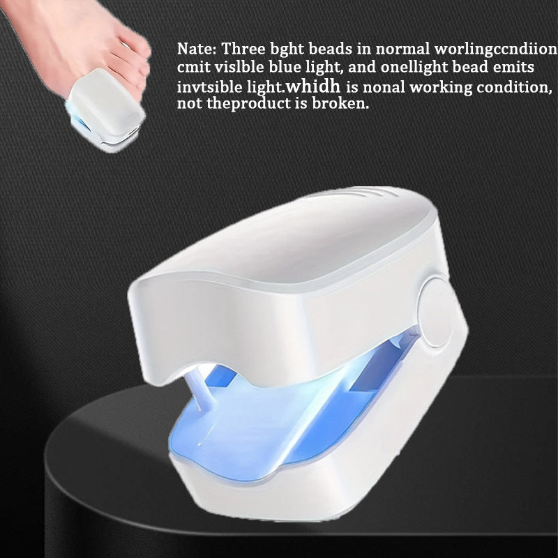 Rechargeable Nail Care Device with 3 Light Beads for Blue and White Light Relaxation Travel-Friendly Manicure Accessory