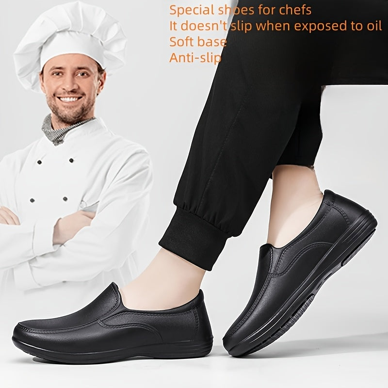 Unisex Rain Shoes Lightweight Non-Slip Rubber Sole All-Season Chef Footwear