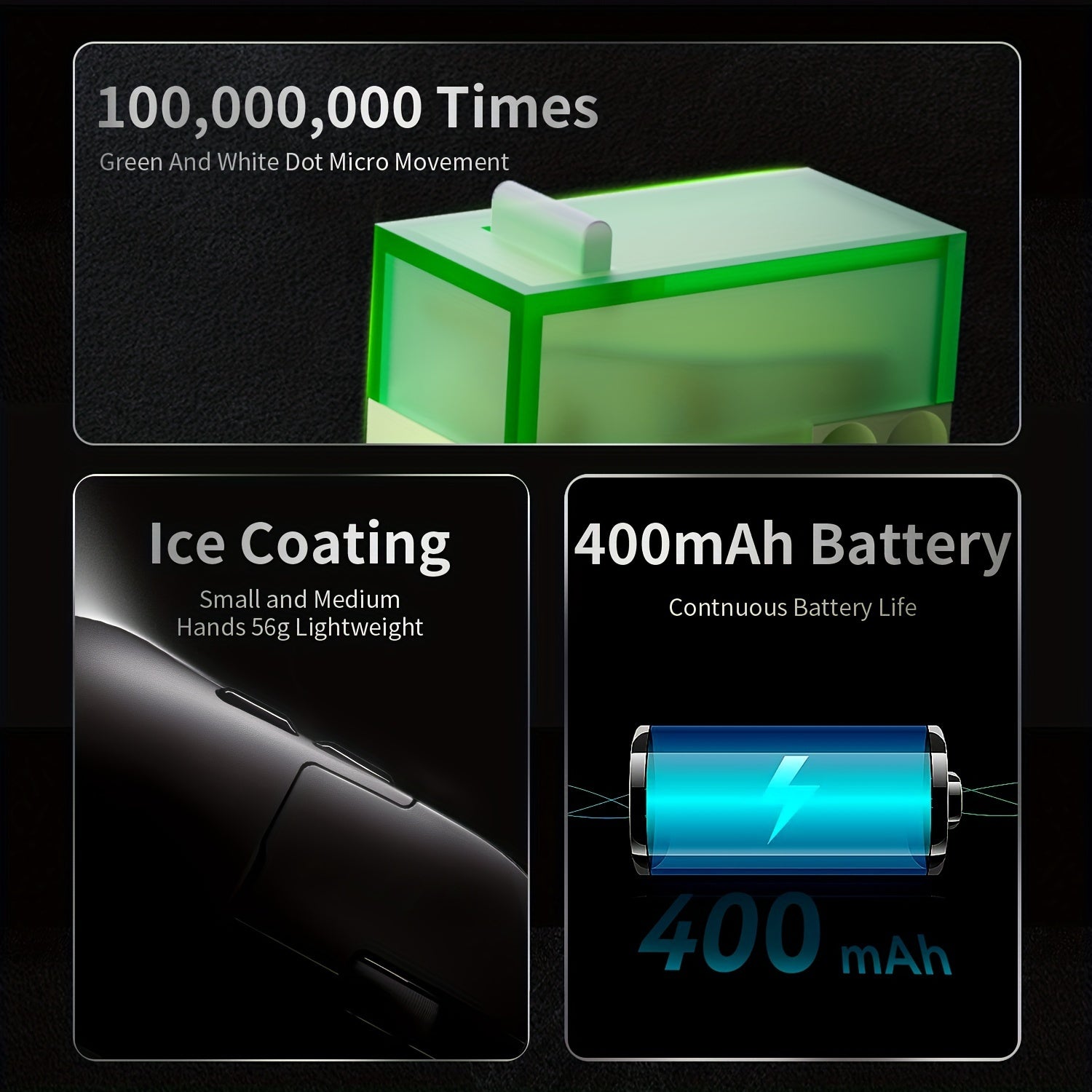 Ratón inalámbrico para juegos con sensor PAW3950 resolución óptica de 8K carga USB-C en modo tri