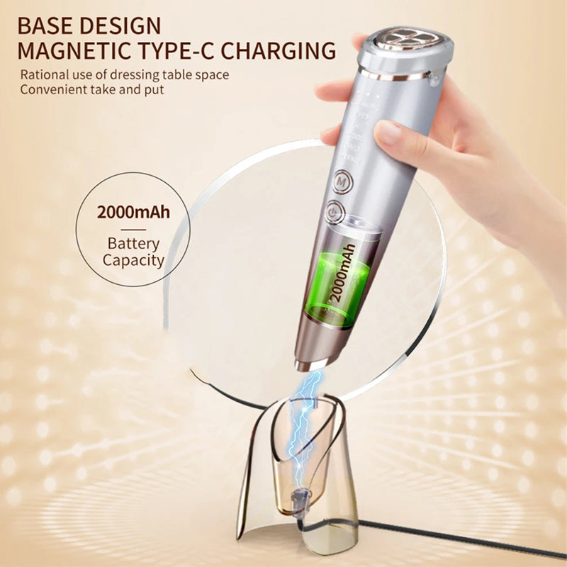 Multifunctional Facial and Neck Massage Device Rechargeable 6-in-1 Beauty Tool for Gifting