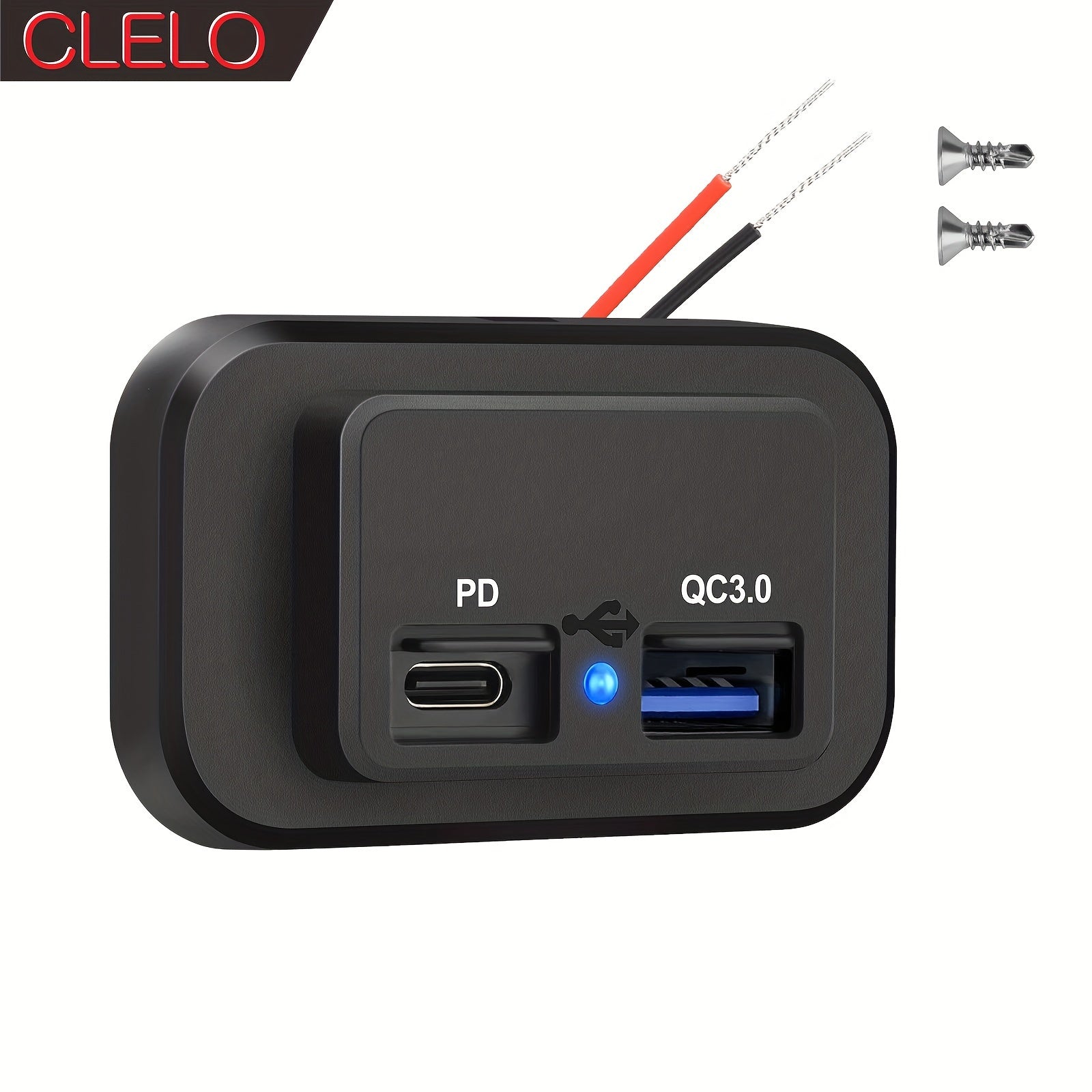 12V/24V RV Dual Fast Charging USB Car Power Adapter