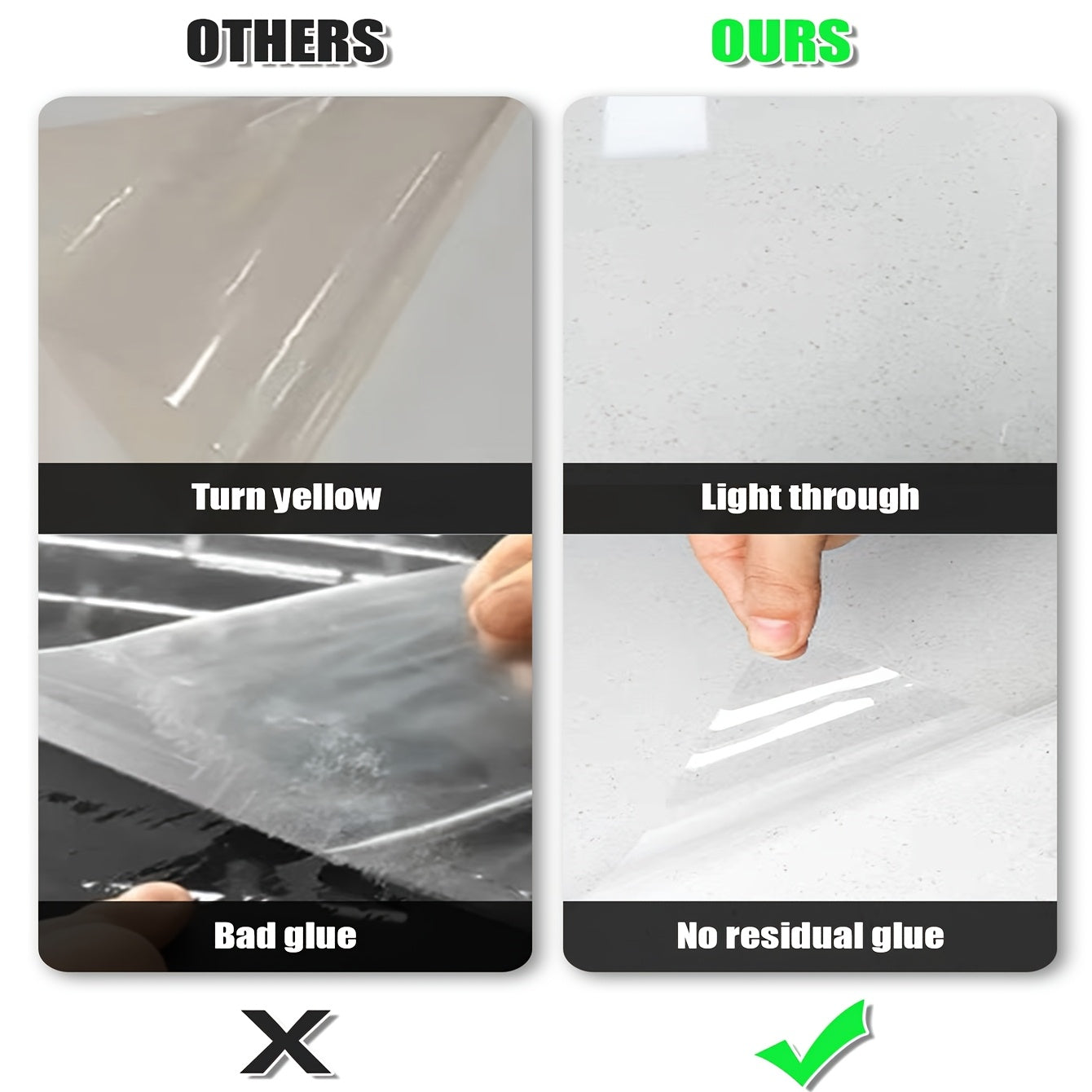 Self-Adhesive Vinyl Wallpaper Waterproof Heat-Resistant Removable for Kitchen Countertops and Cabinets