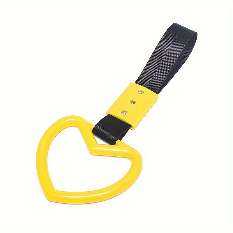 Universal Car Tow Rope Heart Ring Handle Strap Decoration