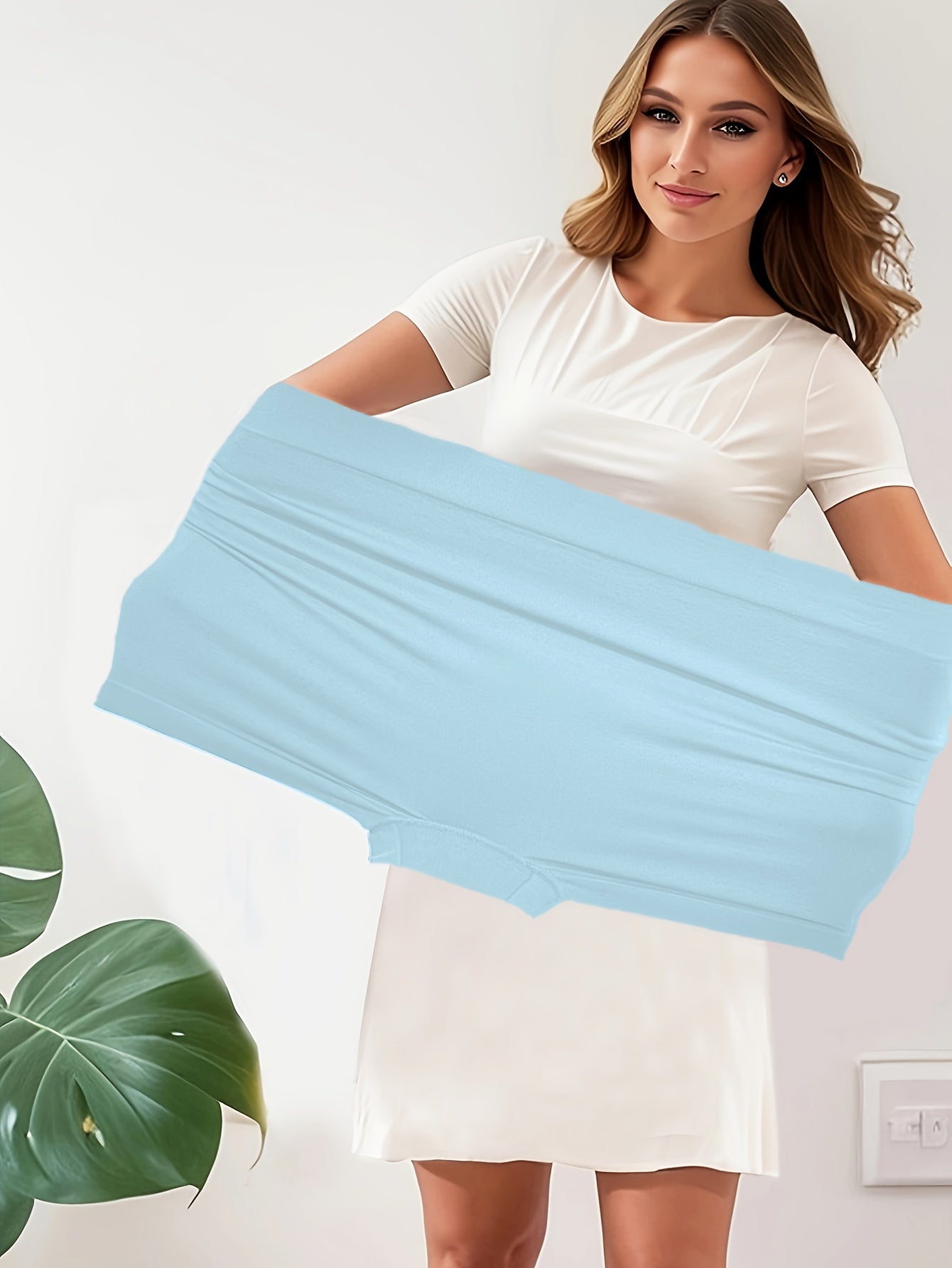 Women's Plus-Size Breathable Jersey Boxer Briefs for Running and Casual Wear